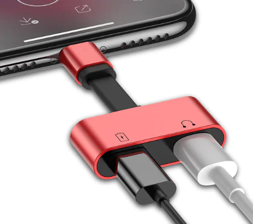Dual Headphone and Charging Adapter for Iphone